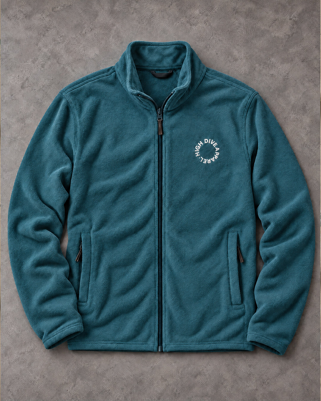 High Dive Circle Dusty Teal Fleece
