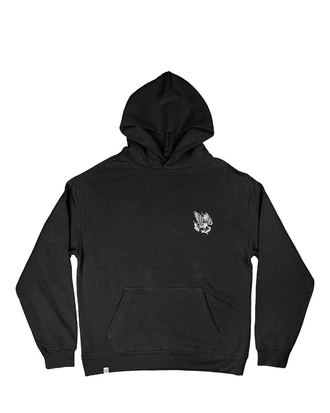Trad Eagle Oversized Black Hoody