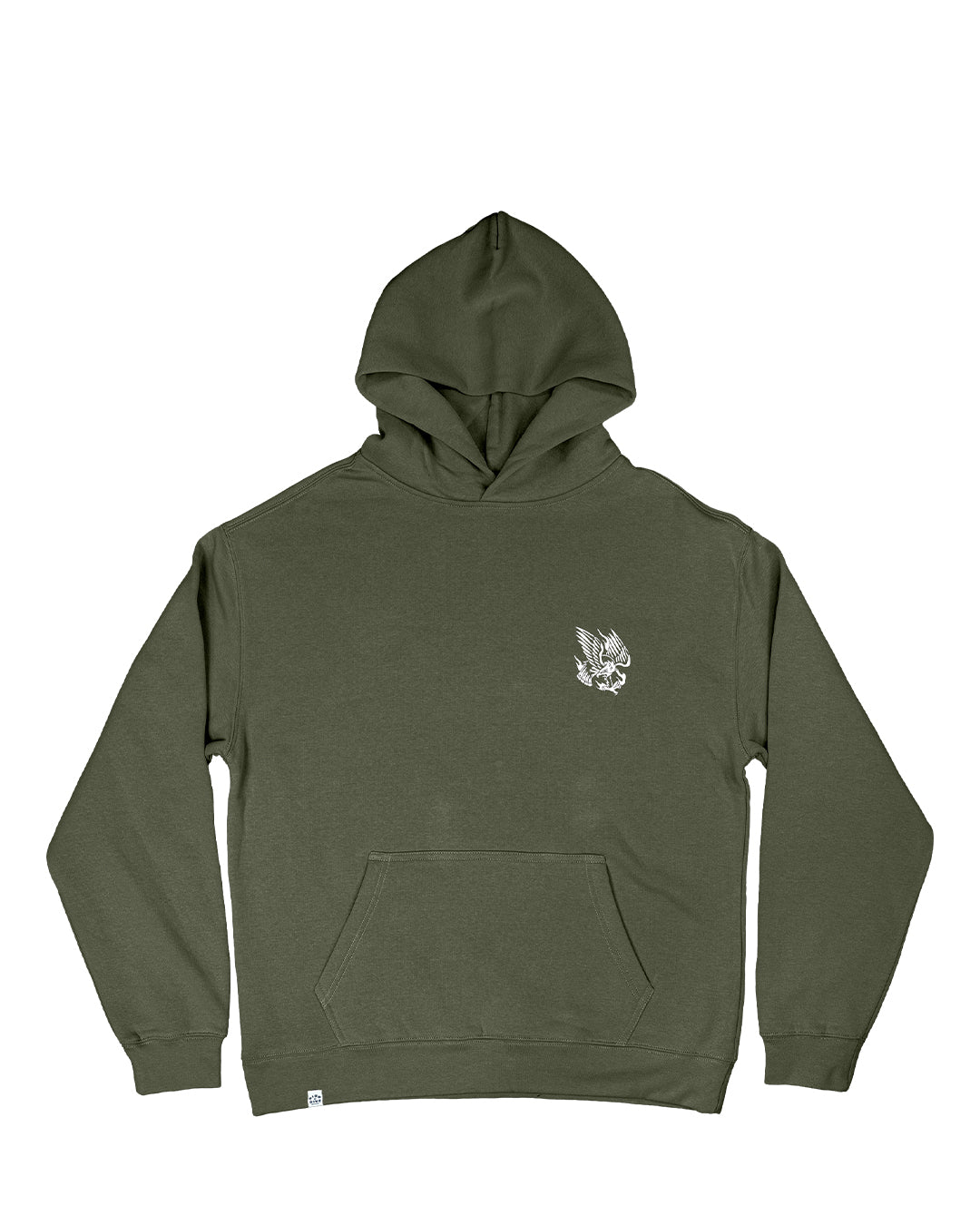 Trad Eagle Oversized Khaki Green Hoody