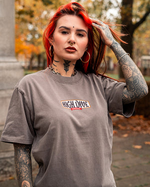 Eagle Heavy Faded Grey Tee