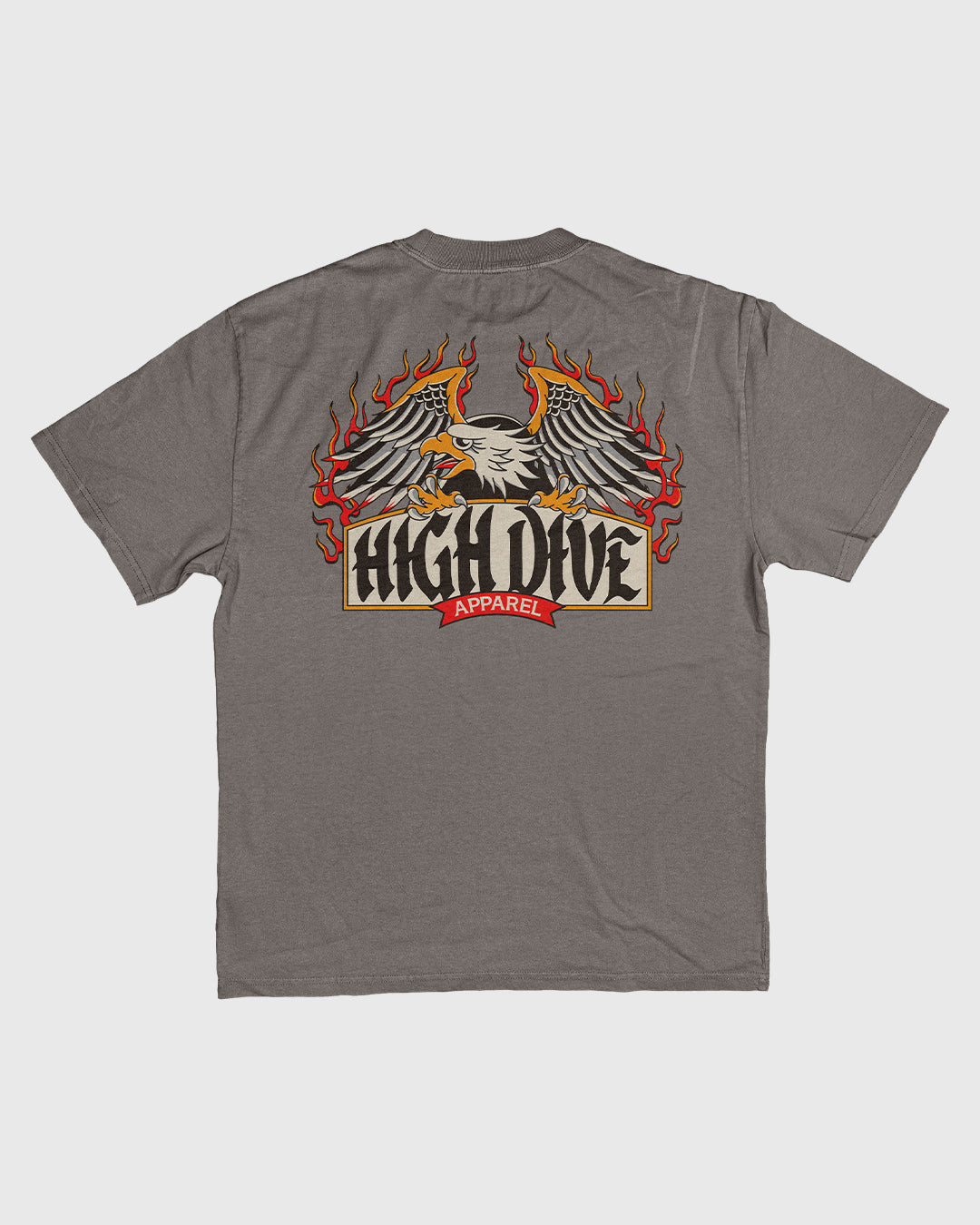 Eagle Heavy Faded Grey Tee