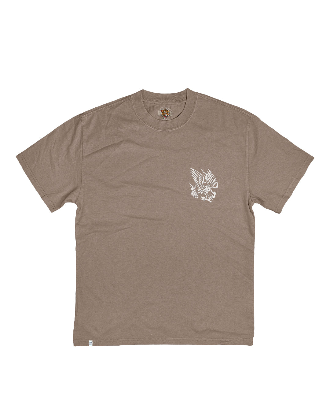 Trad Eagle Heavy Tee Faded Mushroom