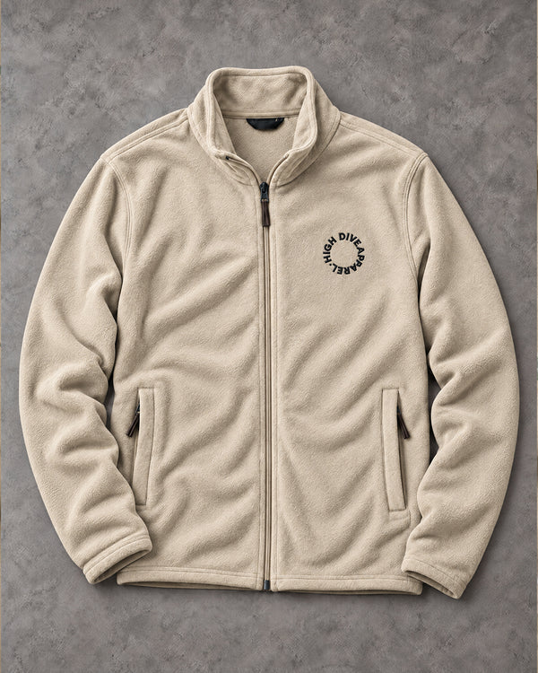 High Dive Circle Ecru Fleece