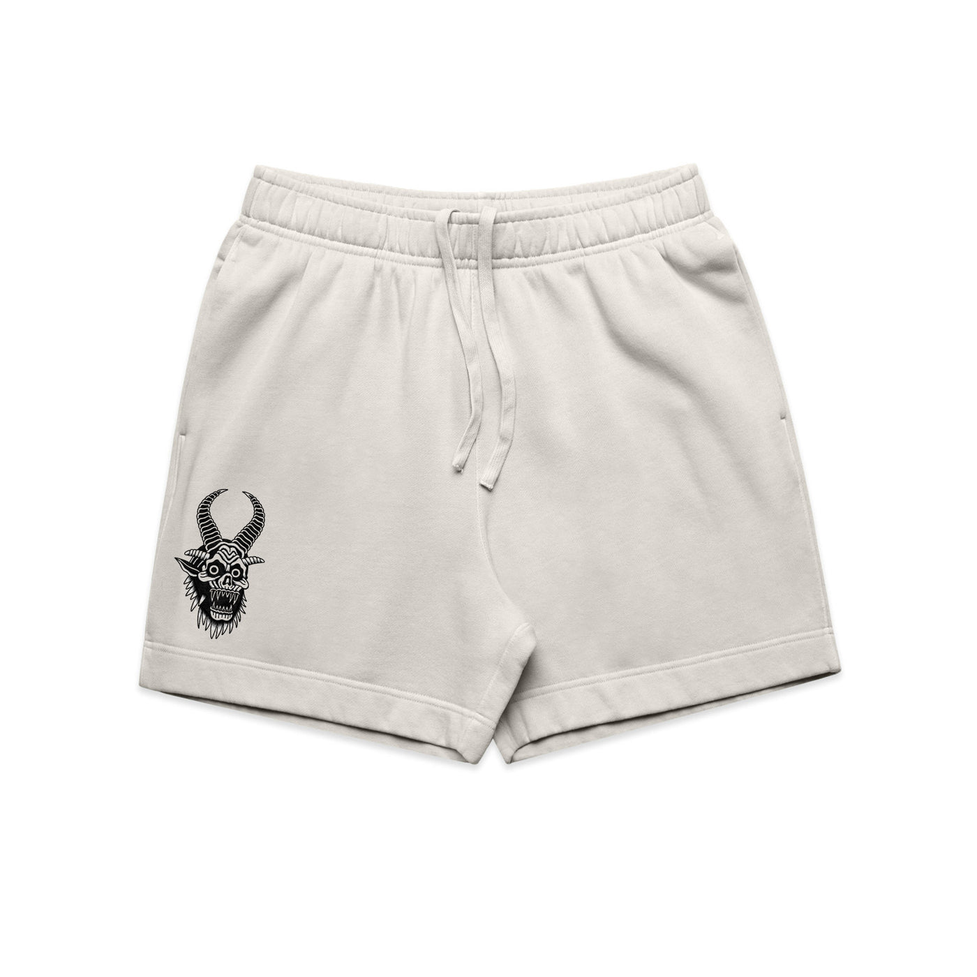 Krampus Faded Bone Relax Track Shorts
