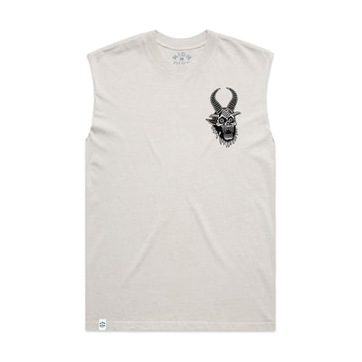 Ezra Flash Heavy Faded Bone Tank