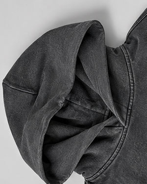 Rodeo Oversized Faded Black Hoody