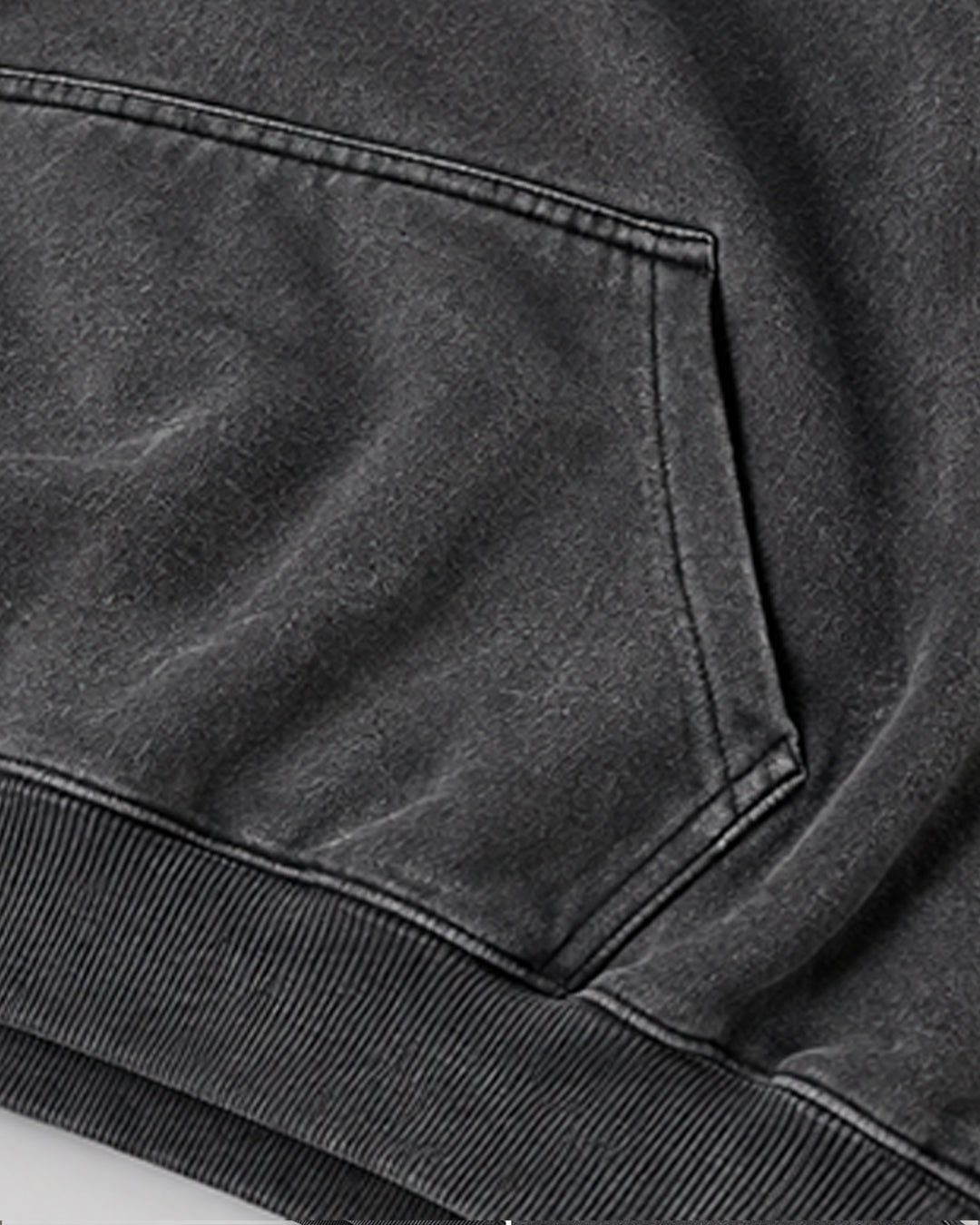Rodeo Oversized Faded Black Hoody