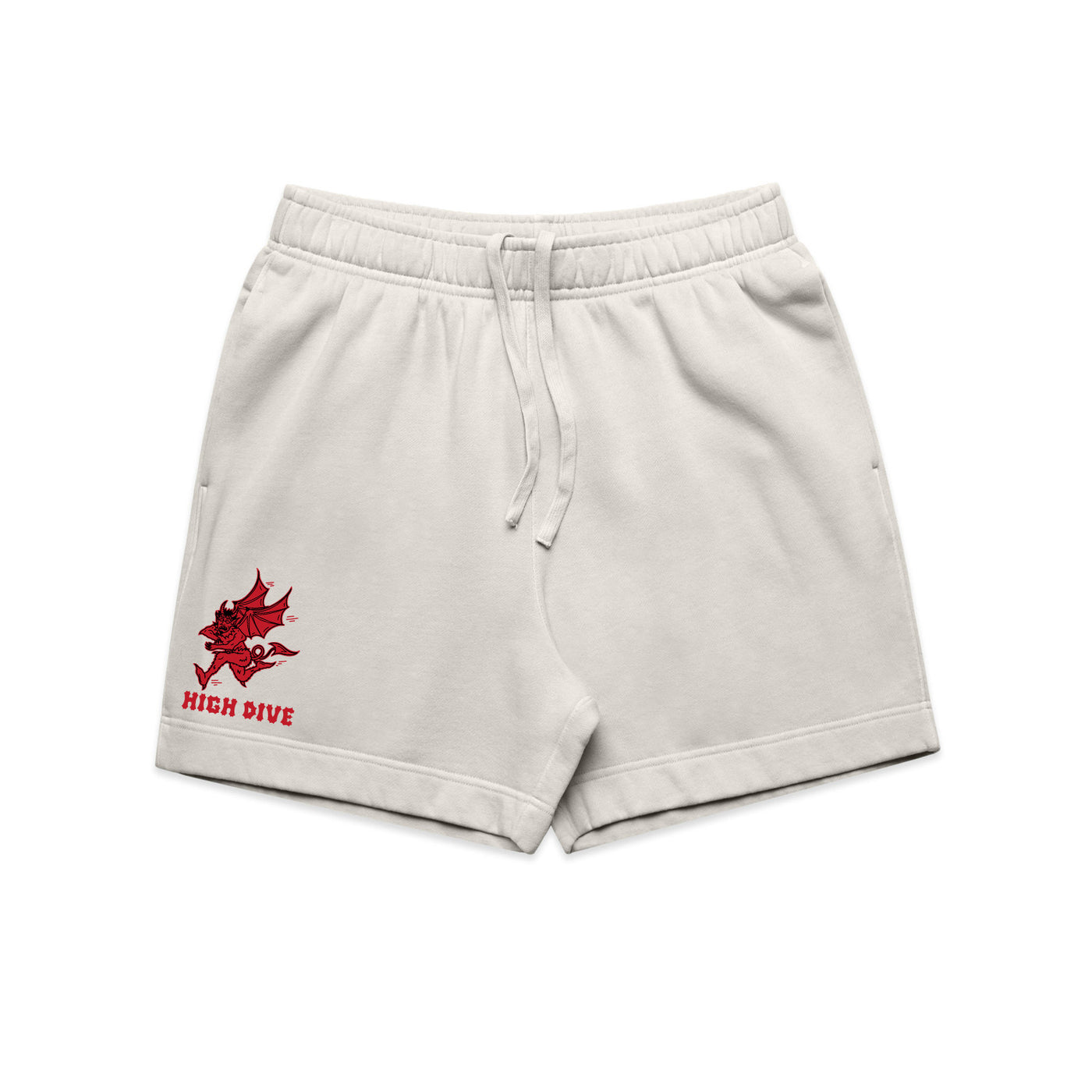 Demon Faded Bone Relax Track Shorts