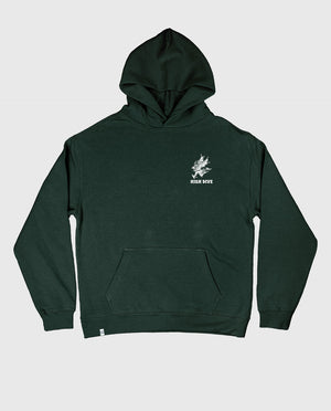 Faster Than My Demons Pine Green Oversized Hoody