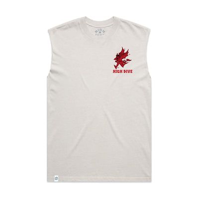 Faster Than My Demons Heavy Faded Bone Tank