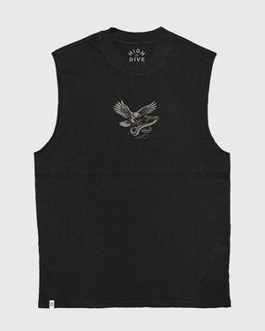 Fear Heavy Faded Black Tank
