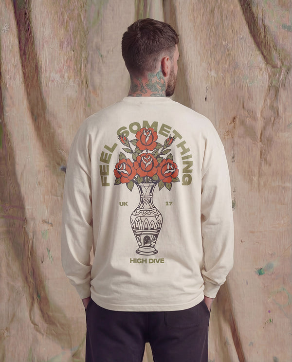 Feel Something Heavy Faded Bone Long Sleeve