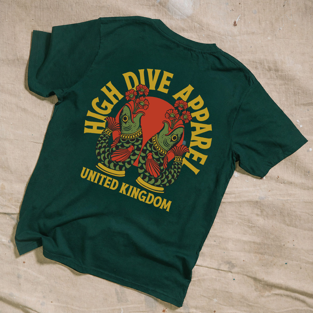 Fish Rainforest Green Tee