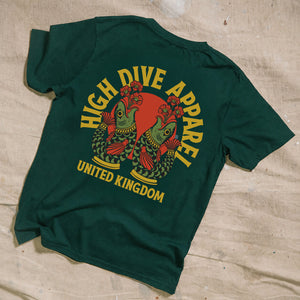 Fish Rainforest Green Tee