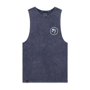 Filthy Flamingo Stonewash Blue Vest