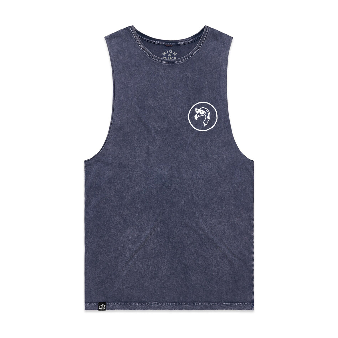 Filthy Flamingo Stonewash Blue Vest