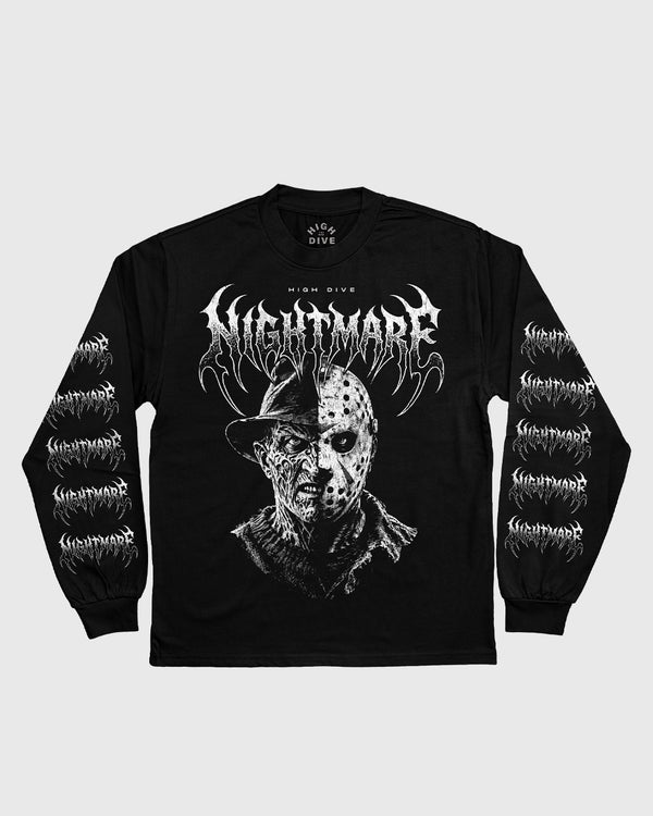 Freddy Vs Jason Black Heavy Long Sleeve