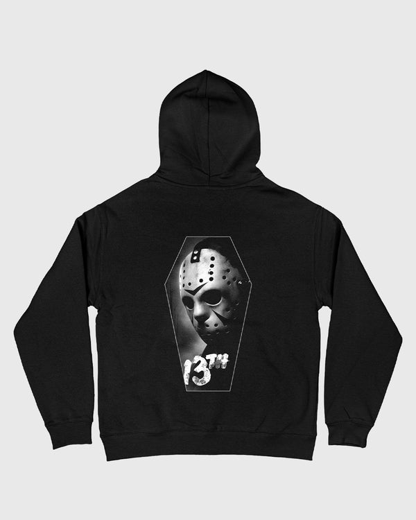 Friday 13th Coffin Black Oversized Hoody