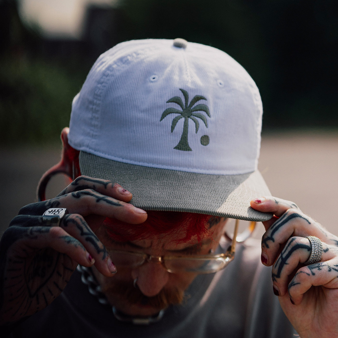 Palm Eucalyptus Two Tone Cord Cap