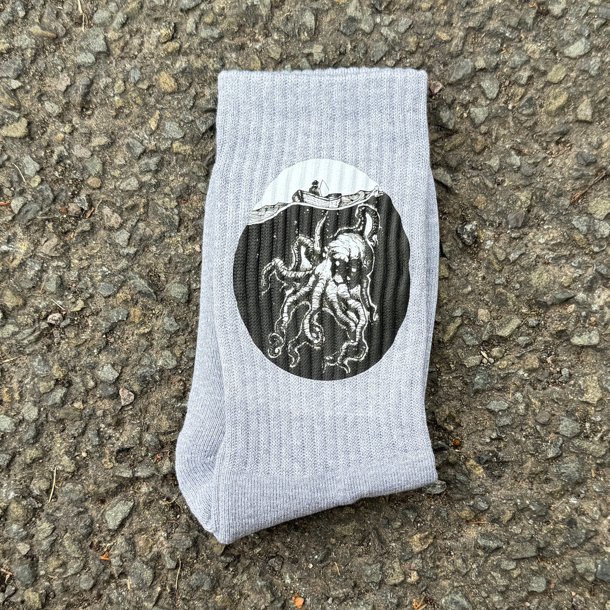 Kraken Grey Socks