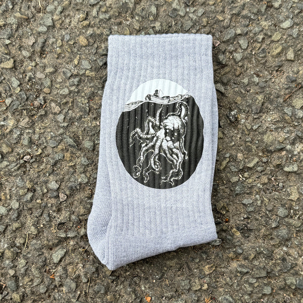 Kraken Grey Socks