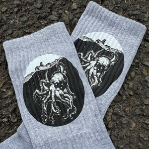 Kraken Grey Socks