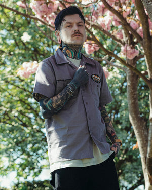 3 Skulls Steel Grey Mechanics Shirt