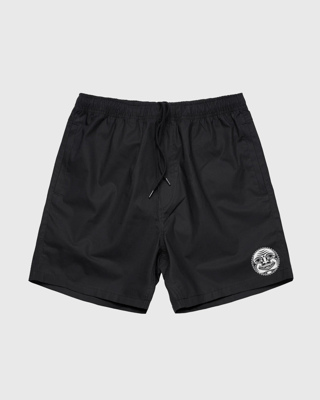 Pantalones cortos de playa negros de Bad Luck 
