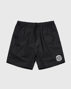 Pantalones cortos de playa negros de Bad Luck 
