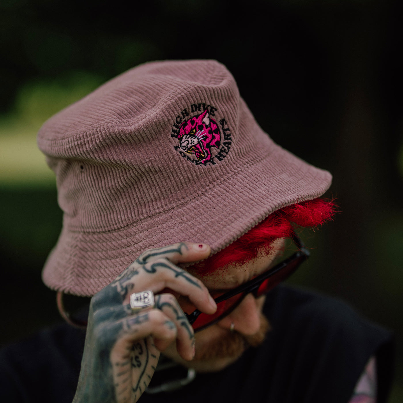 Lonely Hearts Hazy Pink Bucket Hat