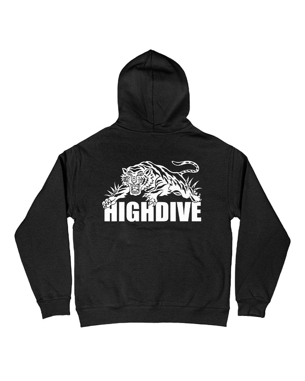 Trad Tiger Oversized Black Hoody