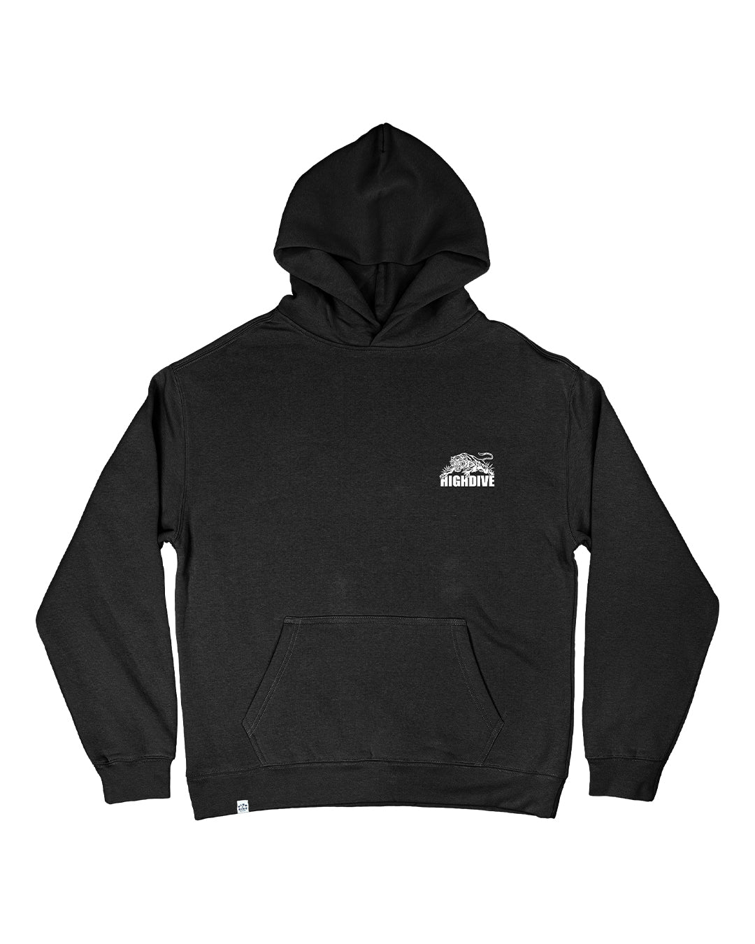 Trad Tiger Oversized Black Hoody