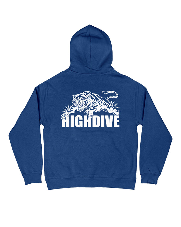 Trad Tiger Oversized Blue Hoody