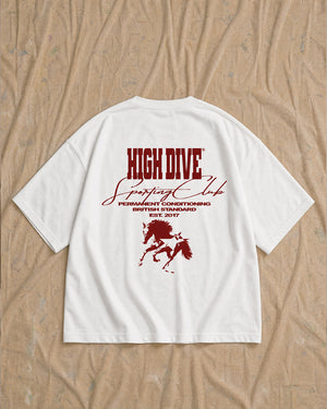 Horse White Oversized Tee