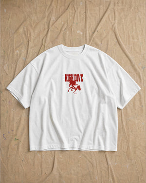Horse White Oversized Tee