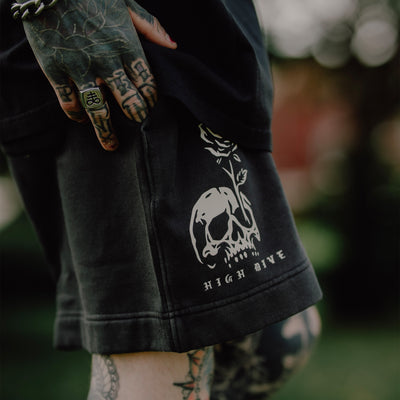 In Bloom Faded Relax Track Shorts