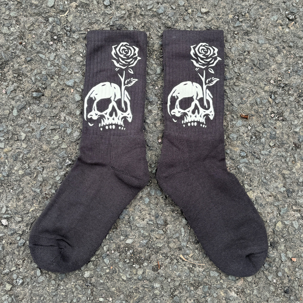 In Bloom Coal Socks