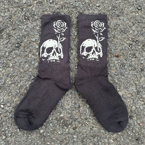 In Bloom Coal Socks