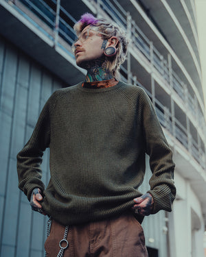 Chunky Knit Sweater Khaki