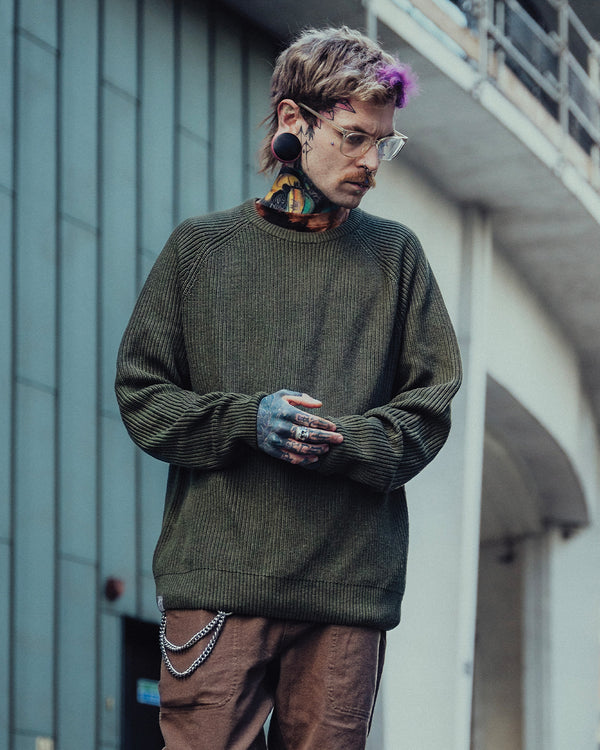Chunky Knit Sweater Khaki
