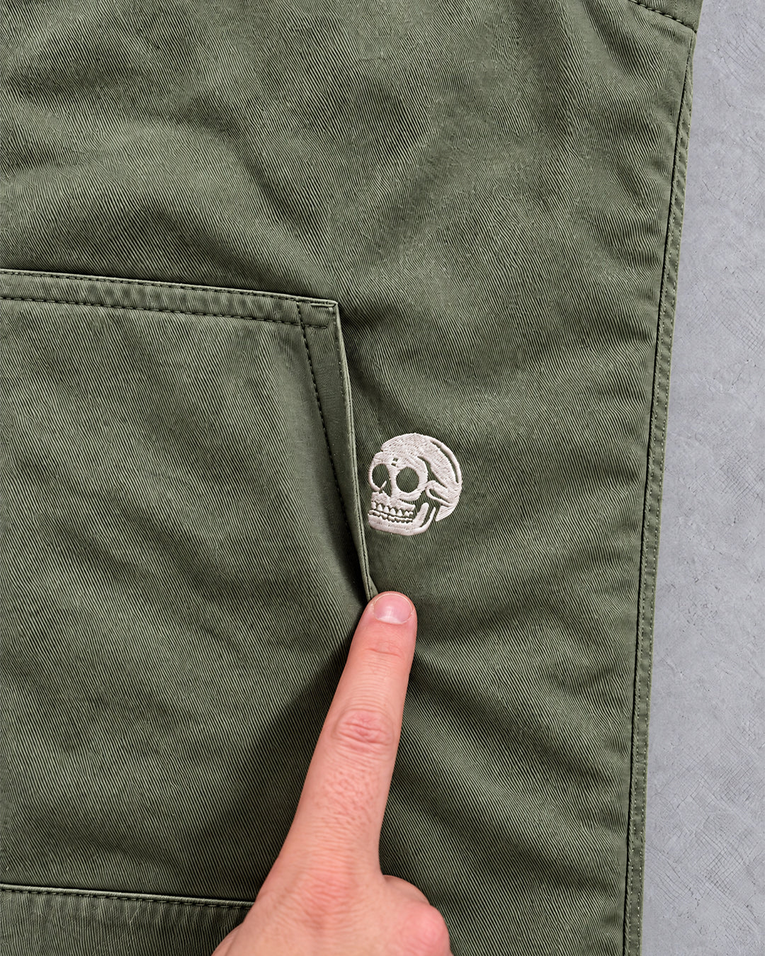 Sneaky Skull Khaki Green Gilet