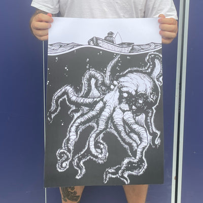 Kraken Large A2 Print