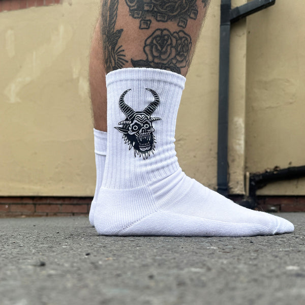 Krampus White Socks