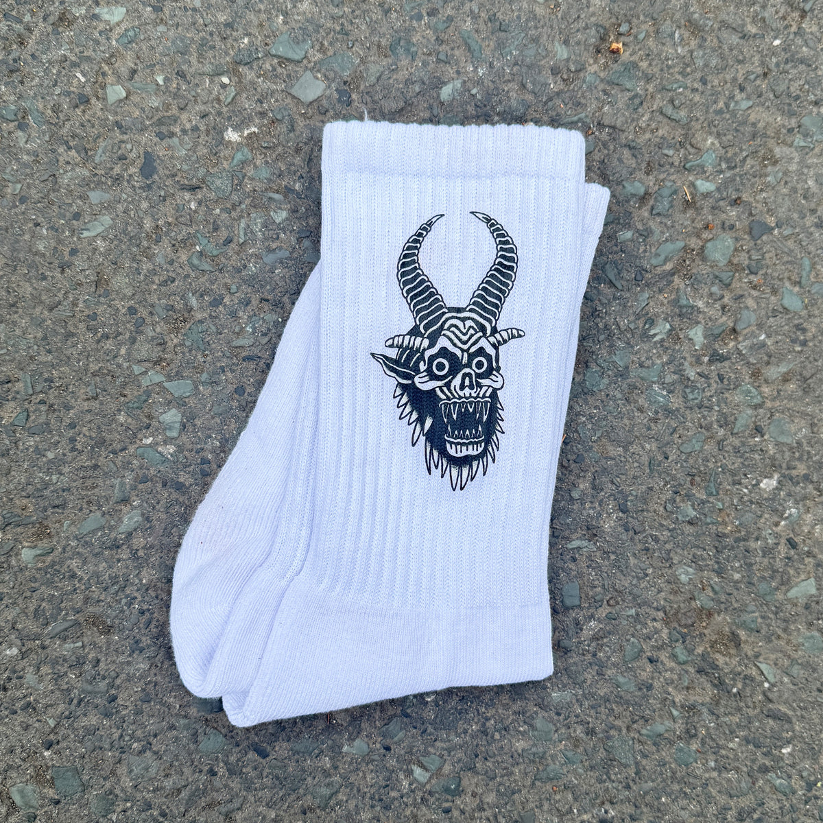 Krampus White Socks