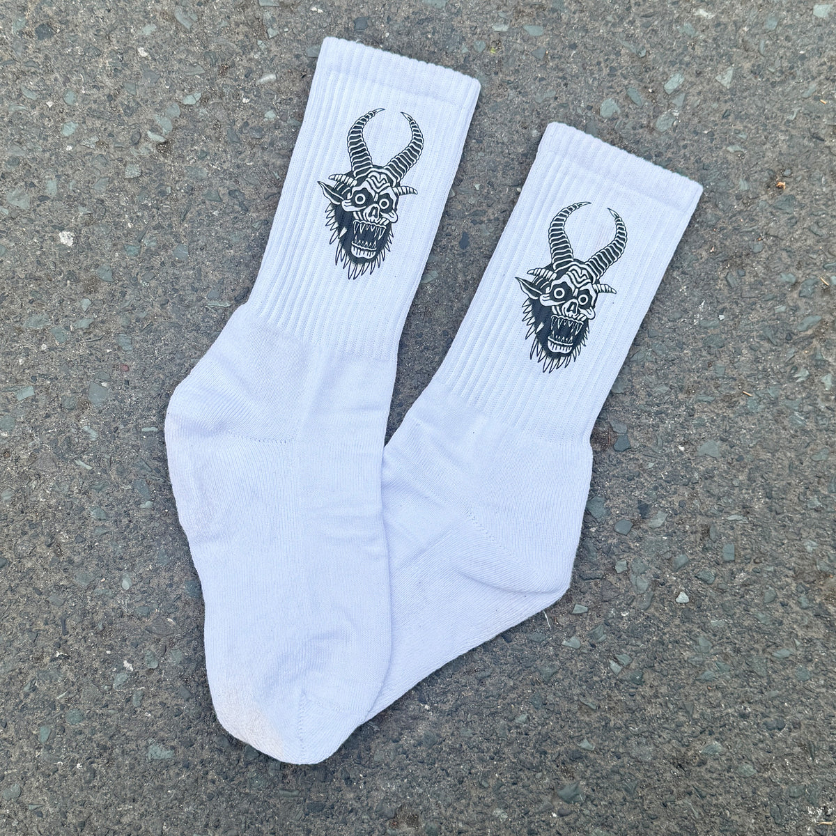 Krampus White Socks