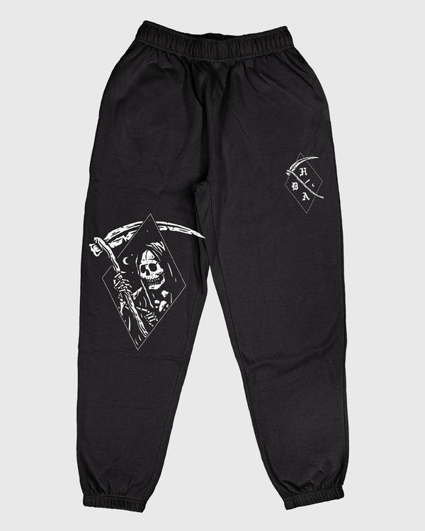 Life's Grim Relax Black Joggers