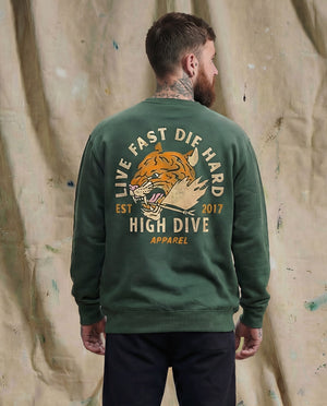 Limited Edition Live Fast Bottle Green Jumper