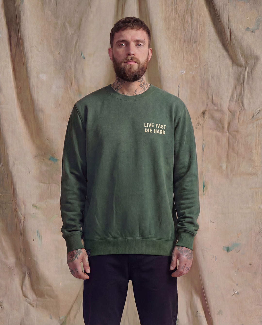 Limited Edition Live Fast Bottle Green Jumper