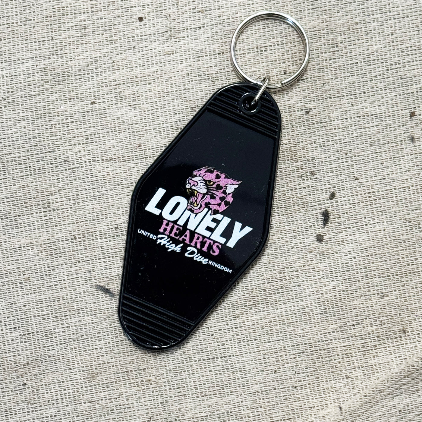 Lonely Hearts Black Motel Keyring