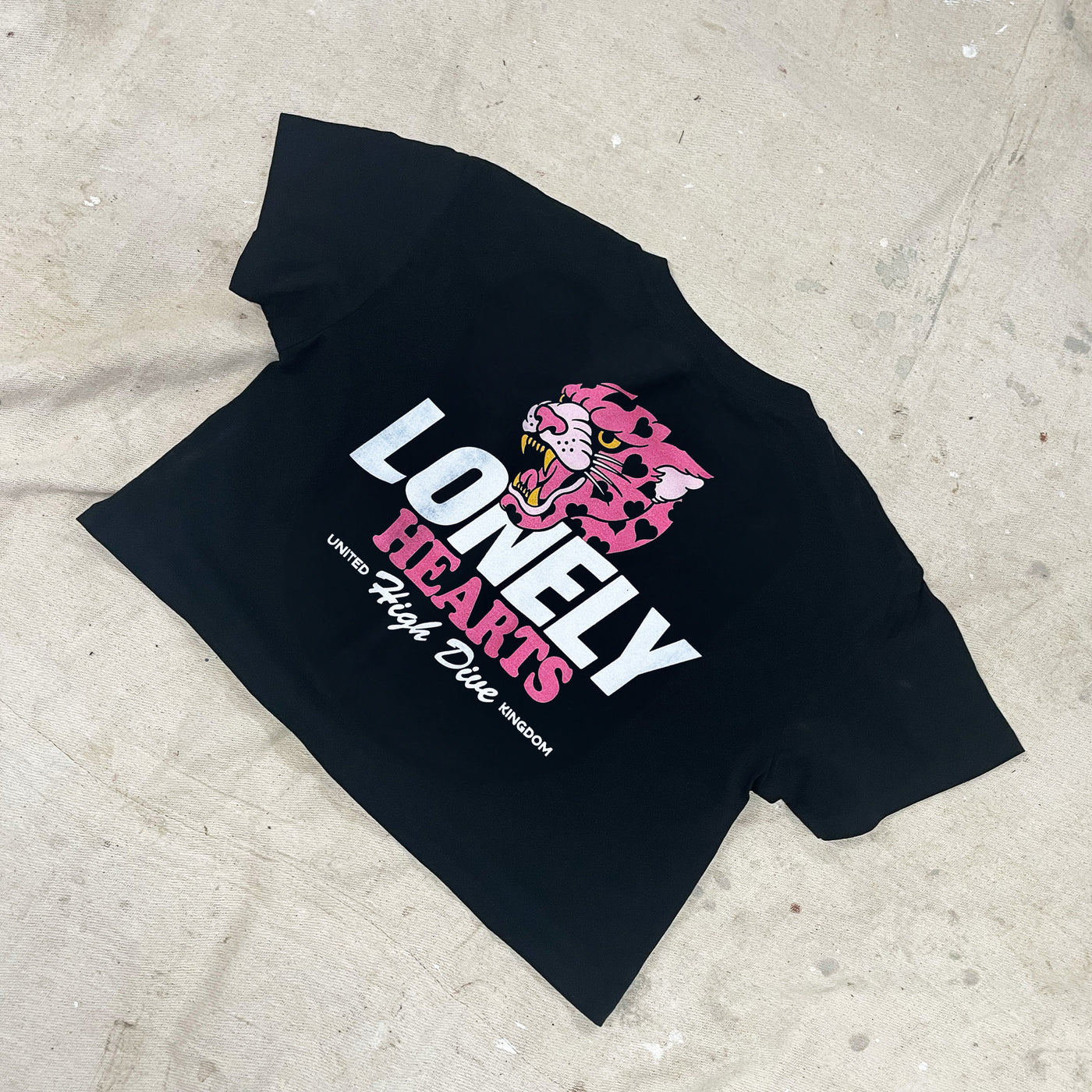 Lonely Hearts Black Crop Top